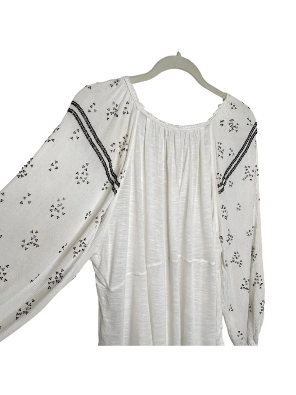 Free People Golden Nugget Beaded Peasant Blouse, S